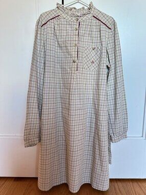 Bonpoint girls checked dress size 12